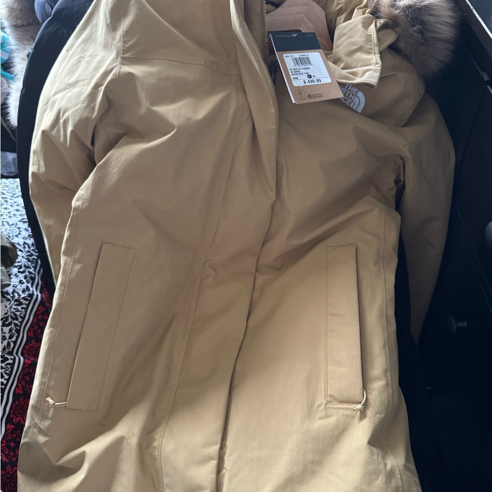 The North Face Tan Puffer Jacket